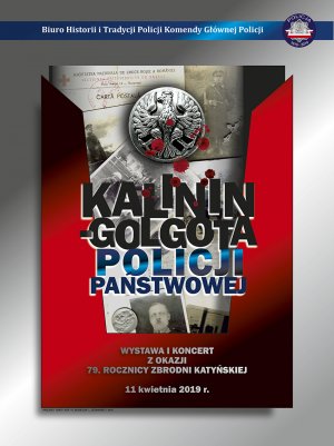 Broszura informacyjna dotycząca 79. rocznicy zbrodni katyńskiej - Kalinin Golgota Policji Państwowej