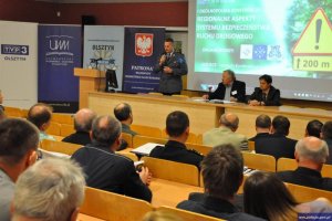 „Regionalne aspekty systemu bezpieczeństwa ruchu drogowego” - konferencj na Uniwersytecie Warmińsko-Mazurskim #13