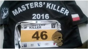 koszulka i medal uczestnika zawodów &quot;Masters’Killer&quot;