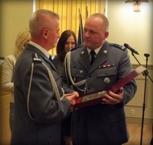 uroczystość pożegnania I Zastępcy Komendanta Wojewódzkiego Policji w Opolu