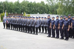 uroczysta zbiórka z okazji obchodów Święta Policji w Oddziale Prewencji Policji w Kielcach
