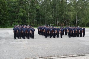 uroczysta zbiórka z okazji obchodów Święta Policji w Oddziale Prewencji Policji w Kielcach