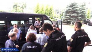 odprawa policjantów z 6 europejskich państw przygotowująca ich do zabezpieczenia Światowych Dni Młodzieży w Częstochowie