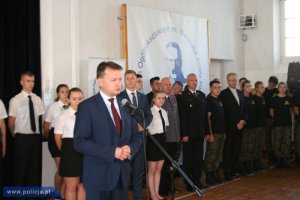 Szef MSWiA i Komendant Główny Policji wzięli udział w uroczystej inauguracji roku szkolnego