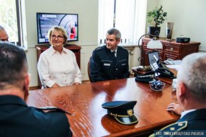 Niemieccy i macedońscy policjanci z wizytą w kieleckiej policji