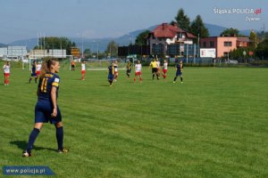Reprezentacja Komendanta Głównego Policji kobiet w piłce nożnej zagrała w meczu charytatywnym