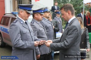 uroczyste otwarcie kolejnych 5 nowych posterunków Policji: w Korytnicy, Zbuczynie, Sobolewie, Maciejowicach i Miastkowie Kościelnym