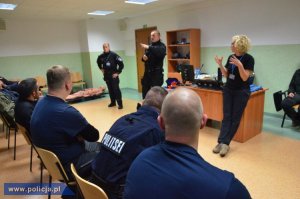 ćwiczenia w słupskiej Szkole Policji