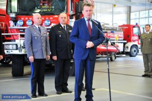 odprawa z szefami służb podległych MSWiA z udziałem ministra spraw wewnętrznych i administracji Mariusza Błaszczaka