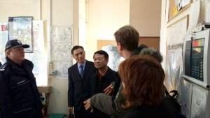 Wizyta szefa policji z Huanggang w Komendzie Powiatowej Policji w Piasecznie