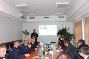 Wizyta delegacji przedstawicieli Narodowej Policji Ukrainy w północnopraskiej komendzie