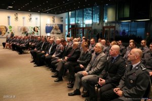 uroczystość uhonorowania policyjnych sportowców, którzy w ubiegłym roku odnieśli znaczące sukcesy na arenach polskich i międzynarodowych
