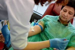 Zbiórka krwi „SpoKREWnieni służbą” w MSWiA