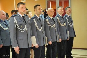 uroczysta zbiórka w Komendzie Powiatowej Policji w Augustowie