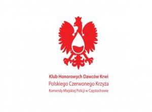 logo Klubu Honorowych Dawców Krwi Polskiego Czerwonego Krzyża w Częstochowie