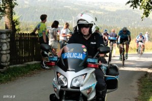 Pierwsze Mistrzostwa Polski Policji w Kolarstwie Szosowym na trasie 74. Tour de Pologne Amatorów