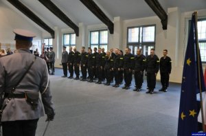 ślubowanie nowo przyjętych policjantów na Warmii i Mazurach