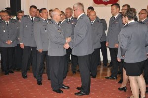 uroczyste podziękowanie dla odchodzącego na emeryturę I Zastępcy Komendanta Wojewódzkiego Policji w Białymstoku Pana inspektora Eligiusza Kubickiego