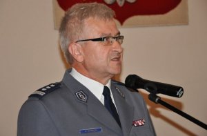 uroczyste podziękowanie dla odchodzącego na emeryturę I Zastępcy Komendanta Wojewódzkiego Policji w Białymstoku Pana inspektora Eligiusza Kubickiego