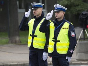 policjanci podczas konkursu