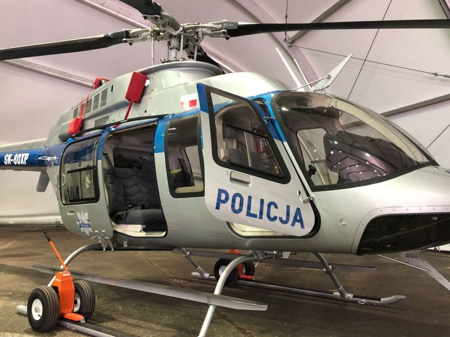 sprzęt zakupiony w 2019 roku - śmigłowiec Bell-407