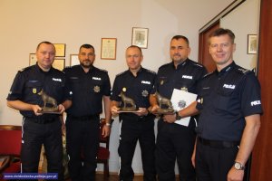 Spotkanie komendantów wojewódzkich ze zwycięzcami w Ogólnopolskim Finale XVII Kynologicznych Mistrzostw Policji