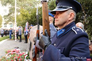 uroczystość upamiętniająca przedwojennych stróżów prawa, zamordowanych wiosną 1940 r. przez sowieckie NKWD
