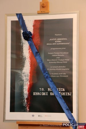 uroczystość upamiętniająca przedwojennych stróżów prawa, zamordowanych wiosną 1940 r. przez sowieckie NKWD
