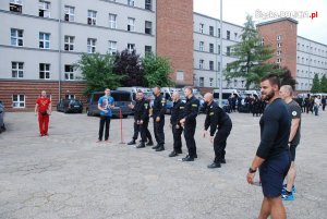 policjanci w trakcie zawodów