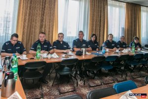 Spotkanie Komendanta Lacha z policjantami pełniącymi służbę za granicą