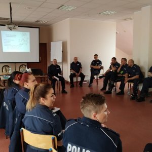 uczestnicy szkolenia w Sułkowicach zebrani na sali na zajęciach