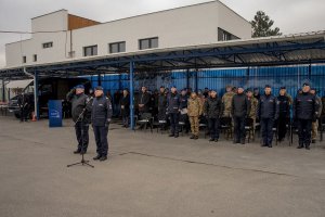 spotkanie Zastępcy KGP oraz Szefa Misji EULEX z policjantami w Kosowie