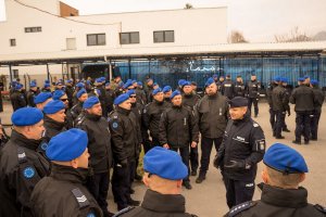 spotkanie Zastępcy KGP z policjantami w Kosowie