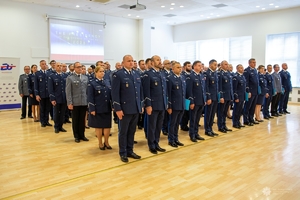Uczestnicy Spotkanie podsumowującego udział Policji w polskiej prezydencji w Radzie UE.