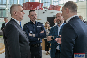 Spotkanie na którym podpisano list intencyjny pomiędzy Komendantem Głównym Policji a PKO BP.