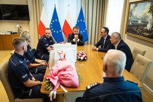 Spotkanie w MSWiA z policjantami z Mikołowa.