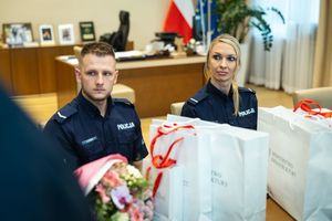 Spotkanie w MSWiA z policjantami z Mikołowa.