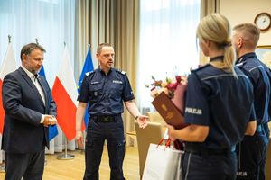 Spotkanie w MSWiA z policjantami z Mikołowa.