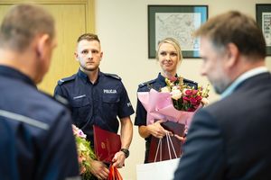 Spotkanie w MSWiA z policjantami z Mikołowa.