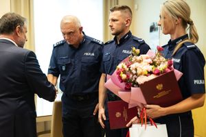 Spotkanie w MSWiA z policjantami z Mikołowa.