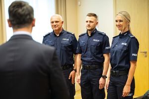 Spotkanie w MSWiA z policjantami z Mikołowa.