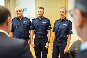 Spotkanie w MSWiA z policjantami z Mikołowa.