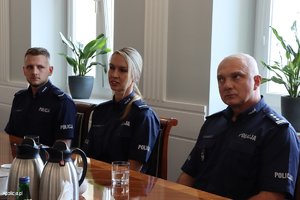 Spotkanie w KGP z policjantami z Mikołowa.