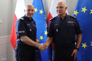 Spotkanie w KGP z policjantami z Mikołowa.