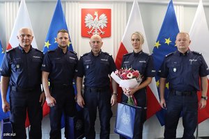 Spotkanie w KGP z policjantami z Mikołowa.