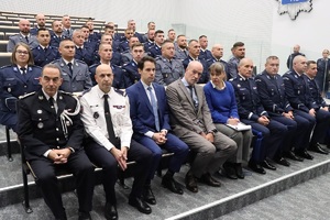 Uroczystość wręczenia podziękowań.