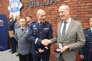 Uroczystość wręczenia podziękowań.