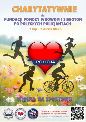 Plakat akcji "Wiosna na sportowo".