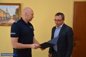 Komendant-Rektor podziękował policjantom za ich postawę