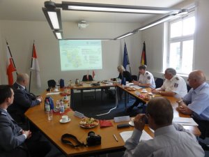 Wizyta Komendanta Wojewódzkiego Policji w Łodzi w Prezydium Policji kraju związkowego Brandenburgia w Niemczech #1